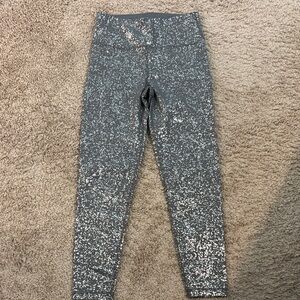 Sweaty Betty Silver Sparkle Power Leggings